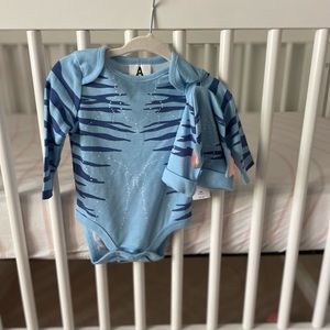 NWT Disney Avatar onesie with matching hat